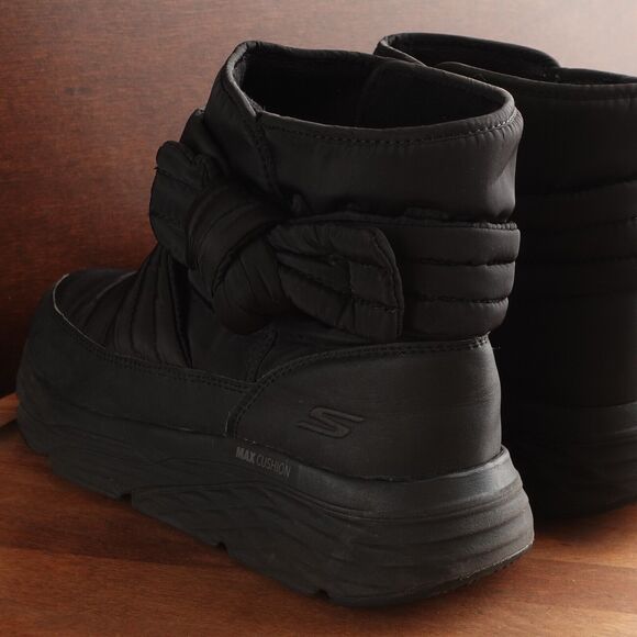 Skechers Boots Womens SZ 11 BLK Max Cushioning Finesse Pull On Ankle Comfort - Picture 7 of 13